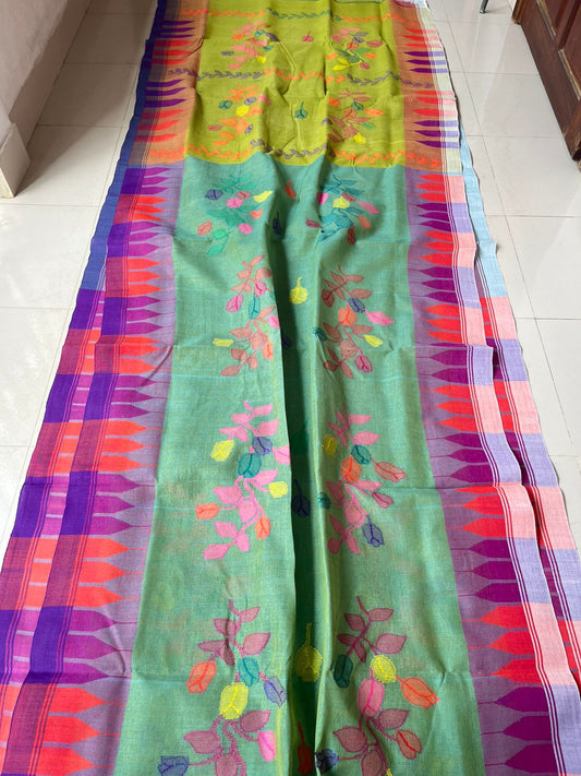 হাতের তৈরি অরিজিনাল মনিপুরী শাড়ি