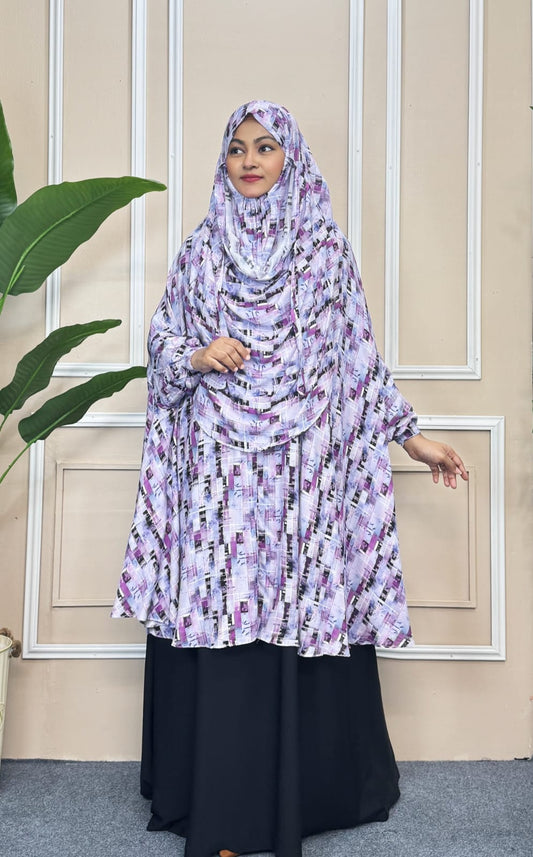 সুতি সেমি লং হিজাব