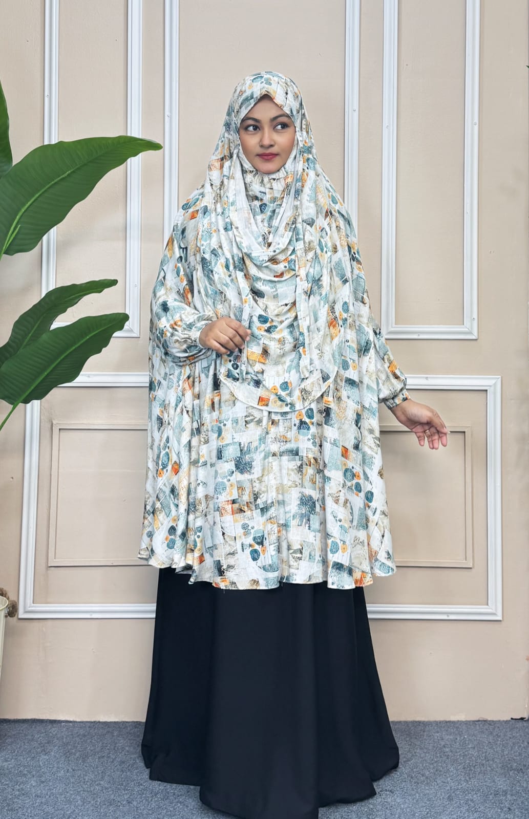 সুতি সেমি লং হিজাব